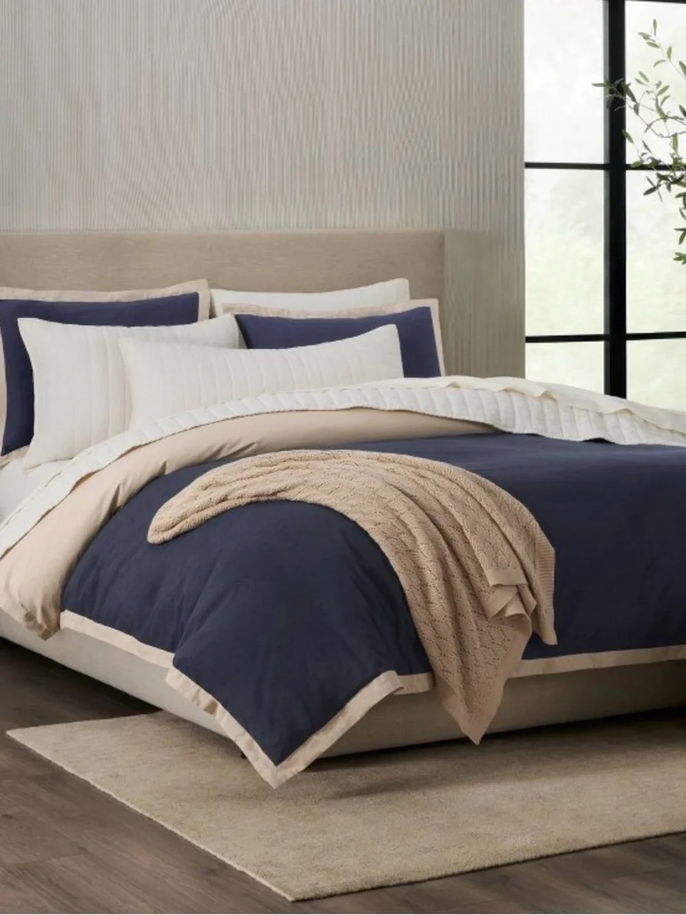 New Jeremiah Brent Home Pointelle Throw Blanket 50X60